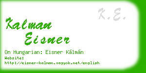 kalman eisner business card